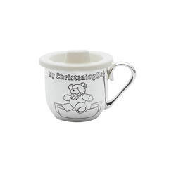CANECA DE ZAMAC C/SILVER PLATED CHRISTENING ABC (4129)