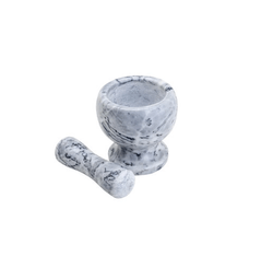 PILAO MARMORE C/SOCADOR CINZA 10,5X10,5CM