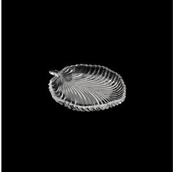 PRATO DECORATIVO DE CRISTAL LEAF (7242) - LYOR