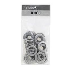 ILHOS REDONDO 28MM PLASTICO KIT C/20 PC TITANIO
