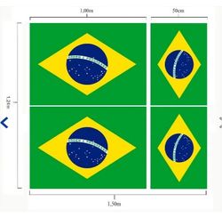TECIDO BANDEIRA DO BRASIL NIAZI LG1,50 X 1,20 DES 03