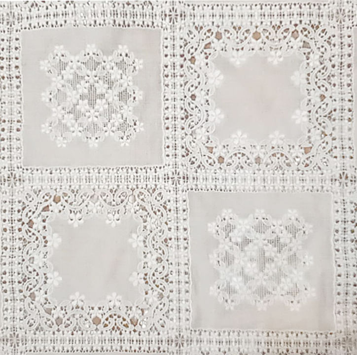 CAMINHO DE MESA PVC RENDADO LISO LARGURA 1,37M