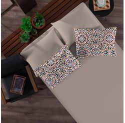 JOGO DE CAMA CASAL  MANDALA COLORS/CASTOR