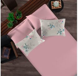 JOGO  DE CAMA QUEEN  BOREAL/MALBEC CLARO
