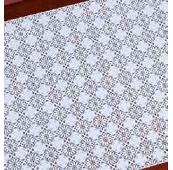 CAMINHO DE MESA CROCHE PLASTICO POR METRO 50CM 638 BRANCO