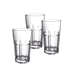Jogo Copo Vidro Facetas 3 Pcs X 450ml Unico/unico