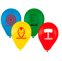 BALAO LATEX REDONDO 9 pol. AVENGERS 25 un.
