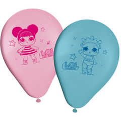 BALAO LATEX REDONDO 9 pol. BONECA LOL 25 un.