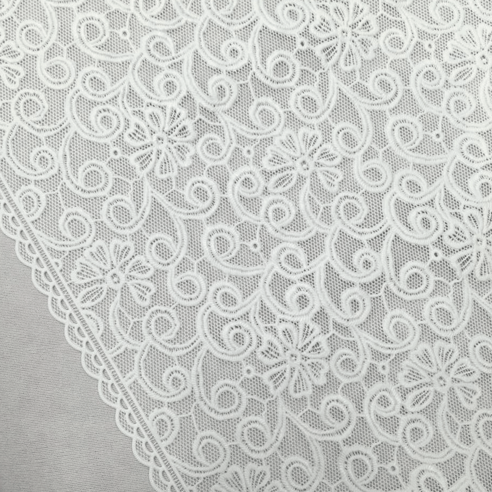 CAMINHO DE MESA CROCHE PLASTICO POR METRO 50CM 627 BRANCO