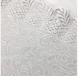 CAMINHO DE MESA CROCHE PLASTICO POR METRO 50CM 637 BRANCO