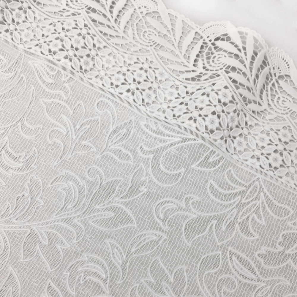 CAMINHO DE MESA CROCHE PLASTICO POR METRO 50CM 637 BRANCO