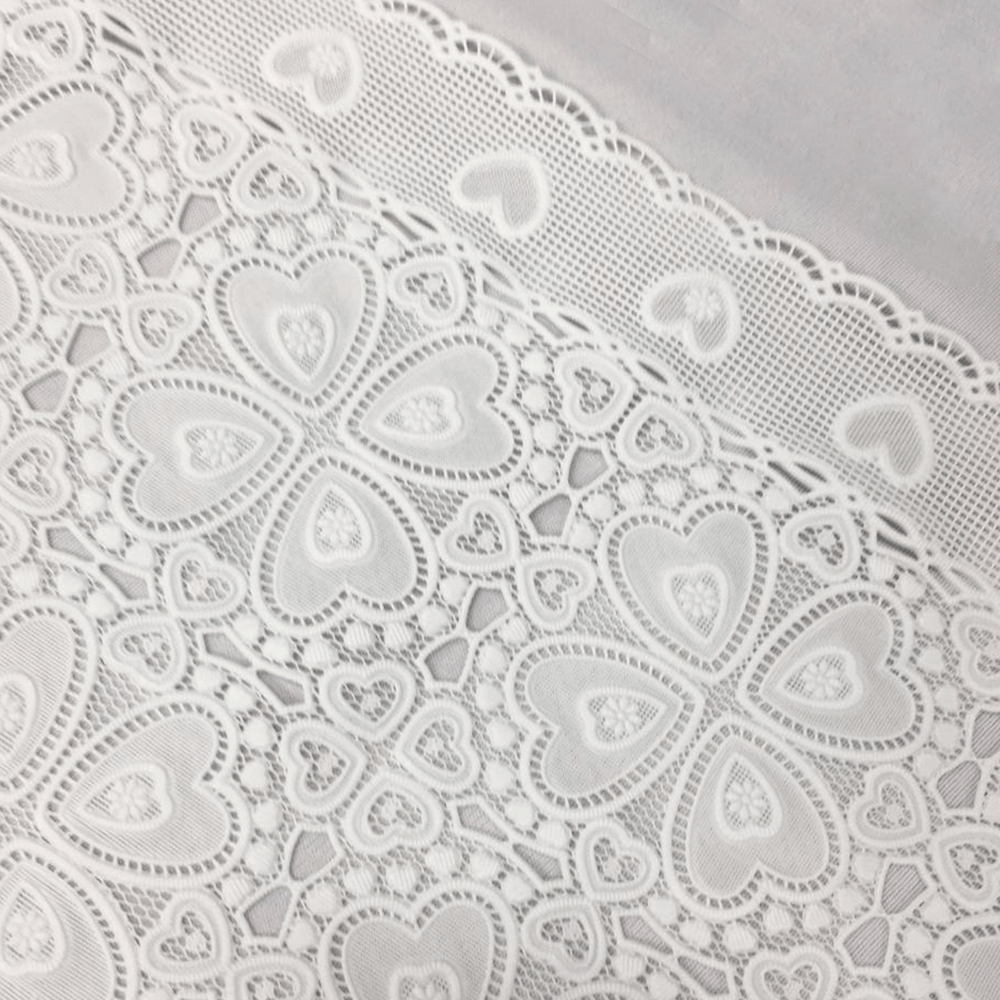 CAMINHO DE MESA CROCHE PLASTICO POR METRO 50CM 642 BRANCO