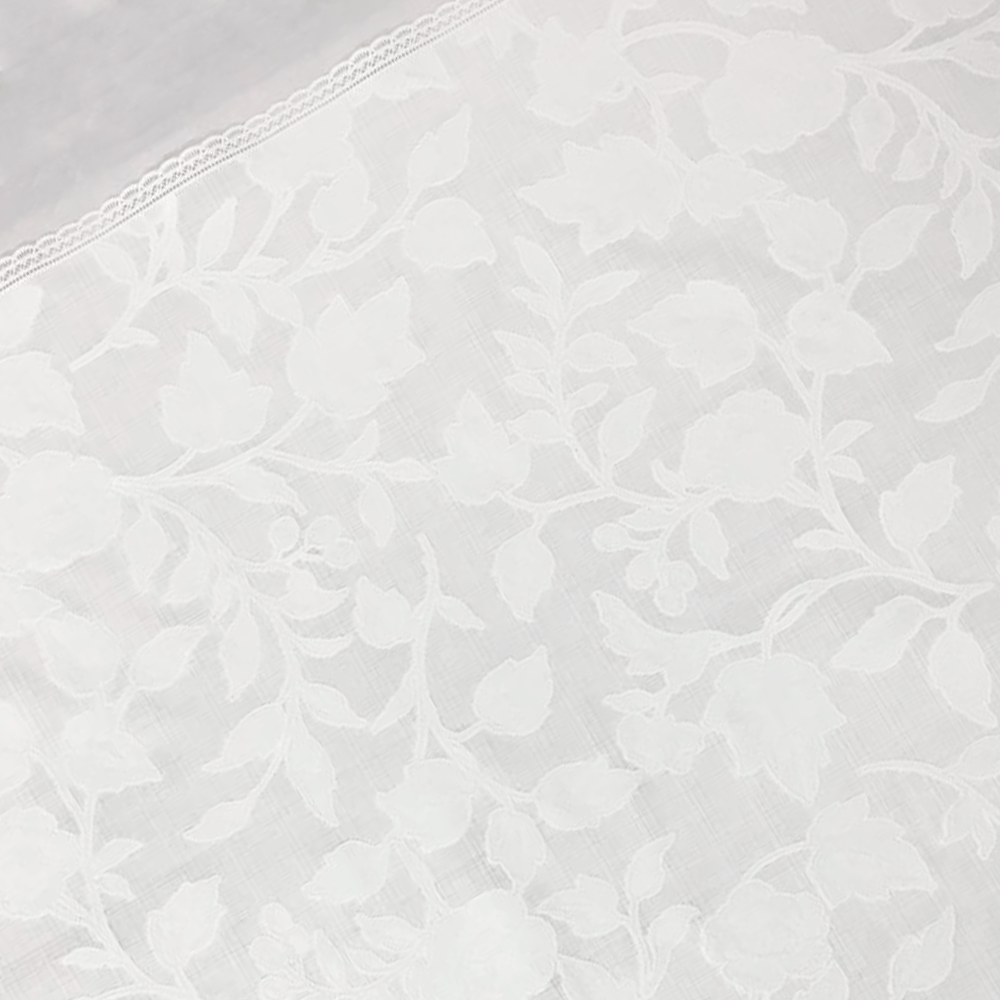 CAMINHO DE MESA CROCHE PLASTICO POR METRO 50CM 644 BRANCO