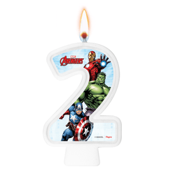 VELA NUMERAL AVENGERS ANIMATED NUMERO 2 01 un.