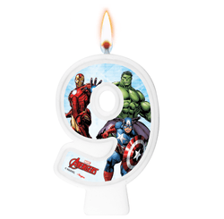 VELA NUMERAL AVENGERS ANIMATED NUMERO 9 01 un.