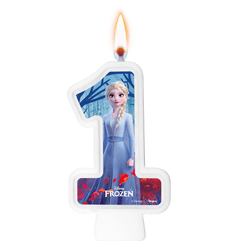 VELA NUMERAL FROZEN II NUMERO 1 01 un.