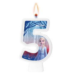 VELA NUMERAL FROZEN II NUMERO 5 01 un
