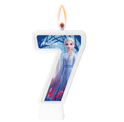 VELA NUMERAL FROZEN II NUMERO 7 01 un