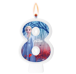 VELA NUMERAL FROZEN II NUMERO 8 01 un