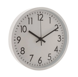 RELOGIO PAREDE PLASTICO BASIC BRANCO 25,4X3,8CM