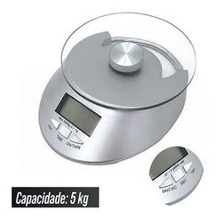 BALANCA DIGITAL VIDRO PARA COZINHA 5KG