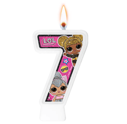 VELA NUMERAL LOL SURPRISE NUMERO 7 01 un