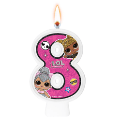 VELA NUMERAL LOL SURPRISE NUMERO 8 01 un