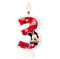 VELA NUMERAL MICKEY CLASSICO NUMERO 3 01 un