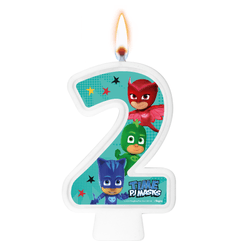 VELA NUMERAL PJ MASKS NUMERO 2 01 un