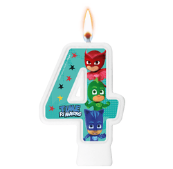 VELA NUMERAL PJ MASKS NUMERO 4 01 un