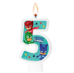 VELA NUMERAL PJ MASKS NUMERO 5 01 un