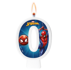 VELA NUMERAL SPIDER MAN ANIMACAO NUMERO 0 01 un
