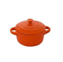 MINI COCOTTE RED PORC 200ML LARANJA