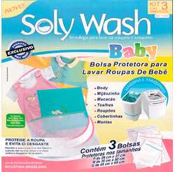 KIT BOLSA PARA LAVAR ROUPA  BABY 3 TAMANHOS