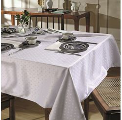 TOALHA MESA JAC REQUINTE II 1,60X1,60  TJ-5796 BRANCO