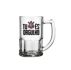 CANECA DE VIDRO BRISTOL 340ML CORINTHIANS LUVA