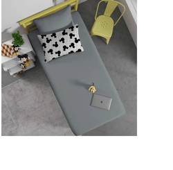 JOGO  DE CAMA SOLT PLAY MICKEY IN LOVE/CINZA