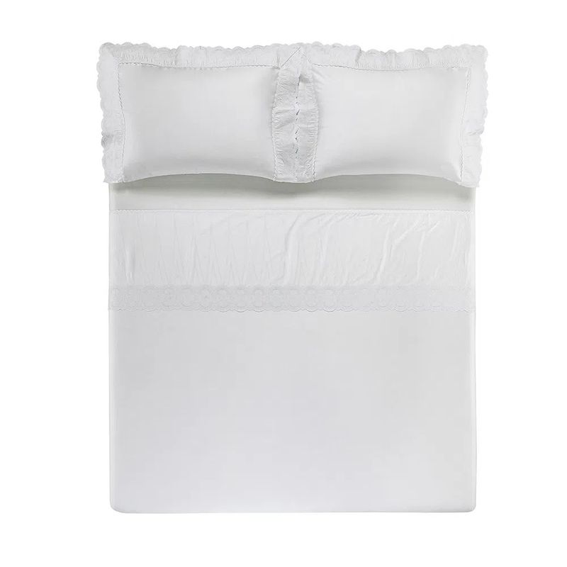 Jogo-de-Cama-King-Trussardi-300-Fios-Cetim-100--Algodao-Egipcio-Maglie-Branco-3