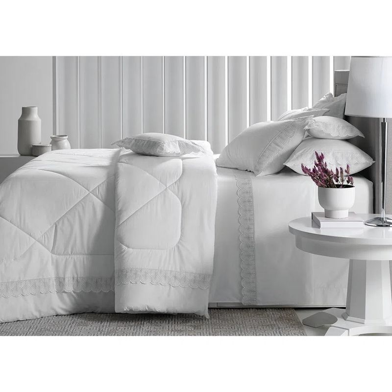 Jogo-de-Cama-Trussardi-200-Fios-Percal-100--Algodao-Noelle-Branco--Platino