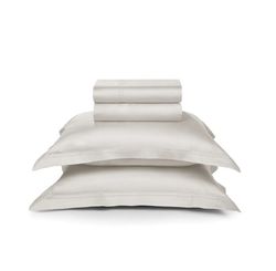 Jogo de Cama Casal Trussardi 300 Fios Cetim Galieno Branco