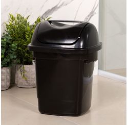 LIXEIRA BASCULANTE 10L PRETA 8990 (1241)