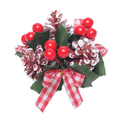 PORTA VELA PINHAS E FRUTAS VRM 7CM