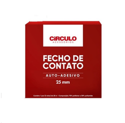 FECHO DE CONTATO AUTO ADESIVO 25MM C/25M