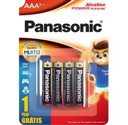 PILHA ALCALINA AAA LV4 PG3- PANASONIC