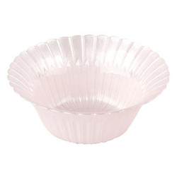 CENTRO DE MESA ROMANTICO EM VIDRO ROSA CLARO