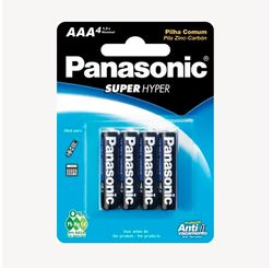 PILHA COMUM AAA C/4- PANASONIC