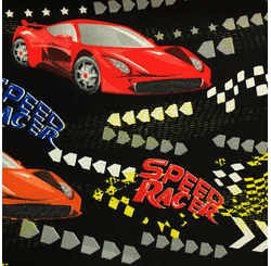 TECIDO DECORACAO GORGURINHO EST LG 1,50 SPEED RACER 01 PRETO