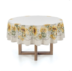 TOALHA MESA 100% ALGO 1,60 FLOR DO SOL