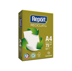 PAPEL SULFITE REPORT RECICLADO  A4 500FLS