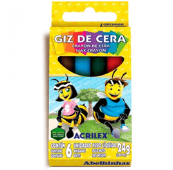 GIZ DE CERA C/ 6 CORES SORTIDAS